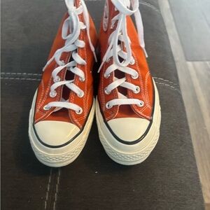 Converse Orange High-Top Sneakers
